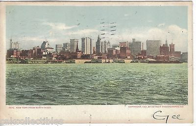 New York from North River 1906 - Cakcollectibles