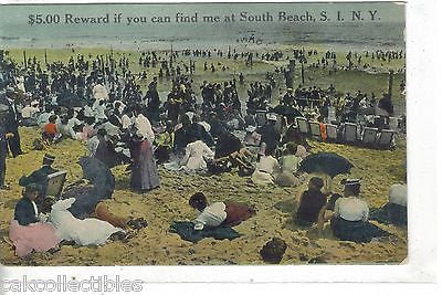 Beach Scene-South Beach,S.I.,New York 1910 - Cakcollectibles