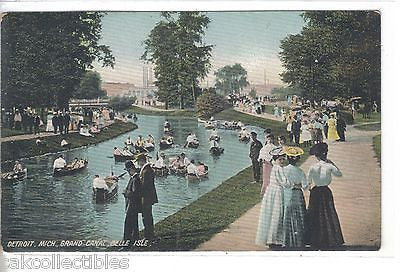 Grand Canal,Belle Isle-Detroit,Michigan - Cakcollectibles - 1