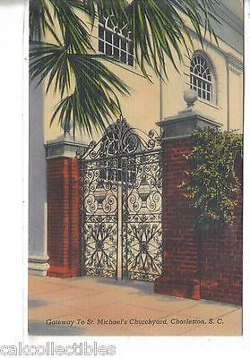 Gateway to St. Michael's Churchyard-Charleston,South Carolina - Cakcollectibles