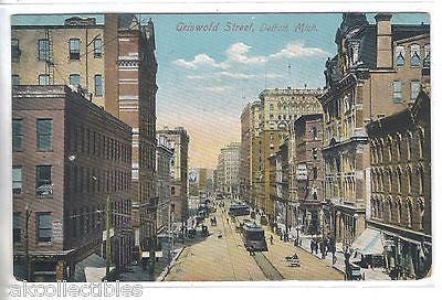 Griswold Street-Detroit,Michigan 1908 - Cakcollectibles - 1