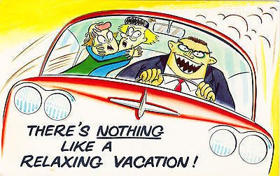 There's Nothing Like A Relaxing Vacation Comic Postcard - Cakcollectibles