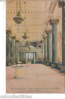 Banking Rooms,Corn Exchange National Bank-Chicago,Illinois 1911 - Cakcollectibles - 1