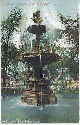 Fountain,Franklin Park-Milwaukee,Wisconsin 1908 - Cakcollectibles