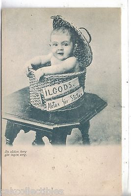 Baby in Basket on Table UDB - Cakcollectibles