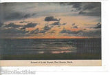 Sunset at Lake Huron-Port Huron,Michigan 1914 - Cakcollectibles - 1
