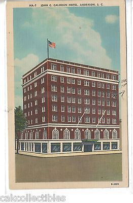 John C. Calhoun Hotel-Anderson,South Carolina - Cakcollectibles