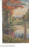 Advertising Post Card-American Fence made by American Steel & Wire Co. - Cakcollectibles - 1