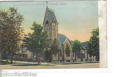Congregational Church-Cadillac,Michigan 1916 - Cakcollectibles - 1