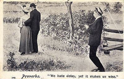 We Hate Delay Yet It Makes Us Wise Comic Postcard - Cakcollectibles