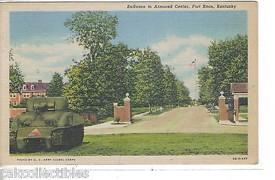 Entrance to Armored Center-Fort Kox,Kentucky 1953 - Cakcollectibles