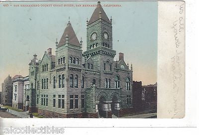 San Bernardino Court House-San Bernardino,California 1907 - Cakcollectibles