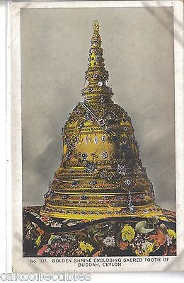 Golden Shrine Enclosing Sacred Tooth of Buddah-Ceylon - Cakcollectibles
