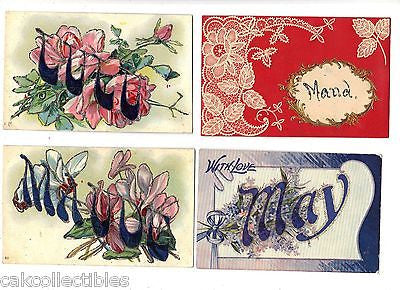 Lot of 4 Antique Greetings Post Cards-Lot 30 - Cakcollectibles - 1