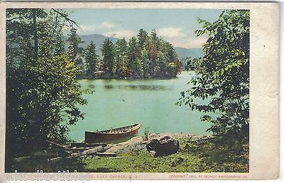Tea Island from Caldwell Shore-Lake George,New York UDB - Cakcollectibles