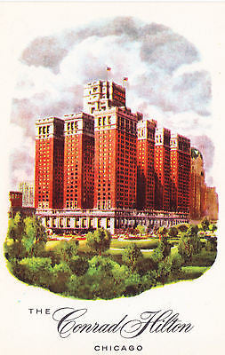 The Conrad Hilton Chicago Postcard - Cakcollectibles