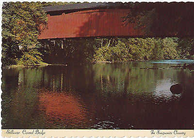 Stillwater Covered Bridge In Susquenita Country Penn. Postcard - Cakcollectibles - 1