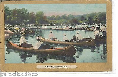 Canoeing on The Charles 1910 - Cakcollectibles