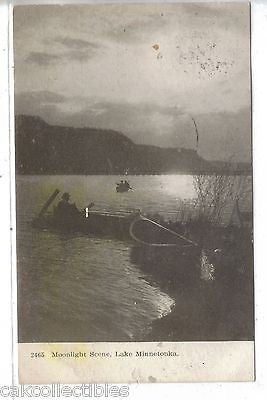 Moonlight Scene-Lake Minnetonka-Minnesota 1907 - Cakcollectibles