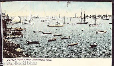 Boats,Marblehead Harbor-Marblehead,Massachusetts 1906 - Cakcollectibles