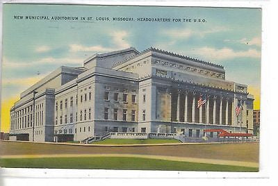 New Municipal Auditorium-St. Louis,Missouri 1943 - Cakcollectibles