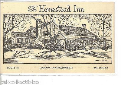 The Homestead Inn-Ludlow,Massachusetts - Cakcollectibles