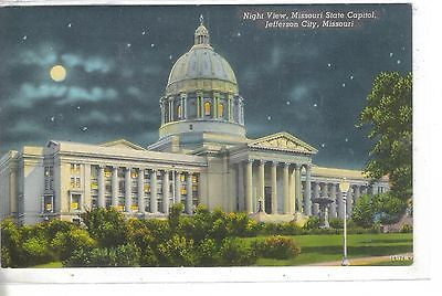 Night View-Missouri State Capitol-Jefferson City,Missouri - Cakcollectibles