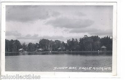 RPPC-Sunset Bay-Eagle River,Wisconsin 1957 - Cakcollectibles