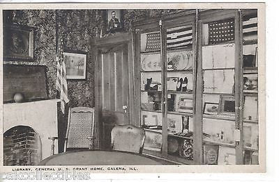 Library,General U.S. Grant Home-Galena,Illinois - Cakcollectibles