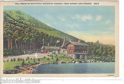 Toll House on Whiteface Highway from across Lake Stevens-New York - Cakcollectibles