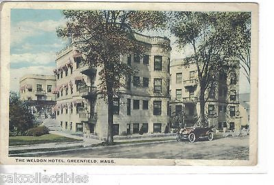 The Weldon Hotel-Greenfield,Massachusetts 1920 - Cakcollectibles