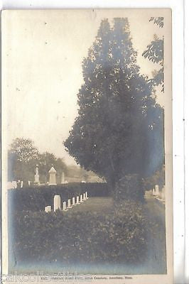 RPPC-Whittier's Burial Place,Union Cemetery=Amesbury,Massachusetts - Cakcollectibles