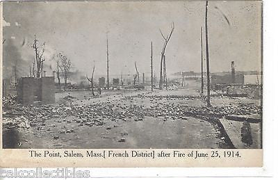 The Point,Salem,Massachusetts (French District) after Fire of June 25,1914 - Cakcollectibles - 1