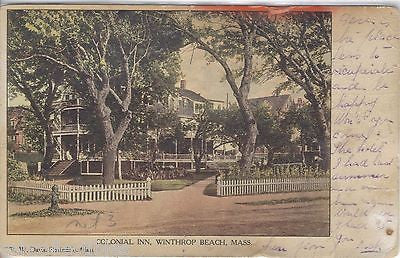 Colonial Inn-Winthrop Beach,Massachusetts 1908 - Cakcollectibles