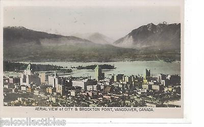 RPPC-Aerial View of City & Brockton Point-Vancouver,Canada - Cakcollectibles - 1