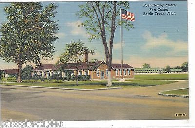 Post Headquarters,Fort Custer-Battle Creek,Michigan - Cakcollectibles