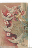 Valentine's Day Post Card-With Love and Devotion 1907 - Cakcollectibles - 1