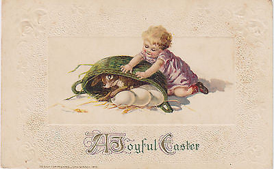 "A Joyful Easter" John Winsch Postcard Front