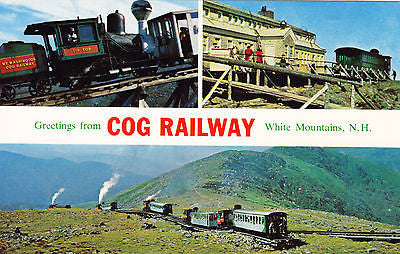 Greetings From Cog Railway White Mountains N. H. Postcard - Cakcollectibles