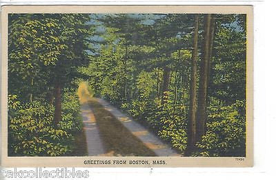Greetings from Boston,Massachusetts 1944 - Cakcollectibles