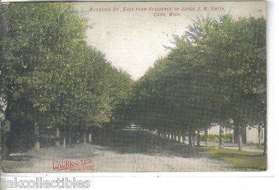 Burnside Street,East from Residence of Judge J.M. Smith-Caro,Michigan 1908 - Cakcollectibles - 1