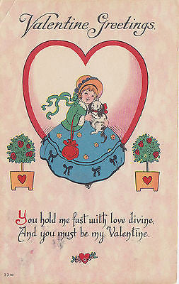 You Must Be My Valentine Postcard - Cakcollectibles - 1