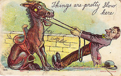 Things Are Pretty Slow Here Comic Postcard - Cakcollectibles