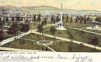 View of Penn Park-Yowk,Pennsylvania UDB - Cakcollectibles