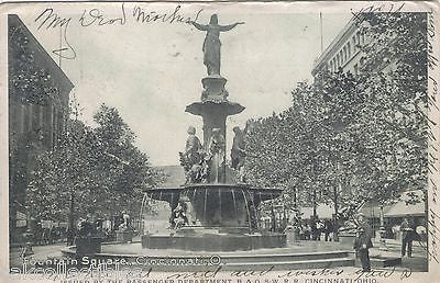 Fountain Square-Cincinnati,Ohio 1907 - Cakcollectibles