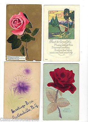 Lot of 4 Antique Greetings Post Cards-Lot 75 - Cakcollectibles - 1