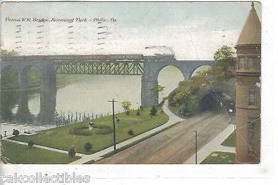 Penna. R.R. Bridge,Fairmount Park-Philadelphia,Pennsylvania 1912 - Cakcollectibles