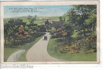 Golng Hill Drive from Hair Pin Curve-Excelsior Springs,Missouri 1929 - Cakcollectibles