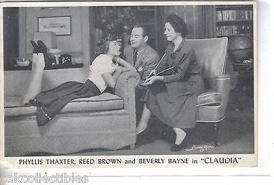 Phyllis Thaxter,Reed Brown and Beverly Bayne in "Claudia"-Cass Theatre-Detroit - Cakcollectibles