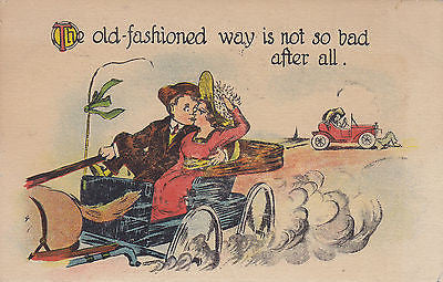 The Old Fashion Way Is Not So Bad After All Comic Postcard - Cakcollectibles